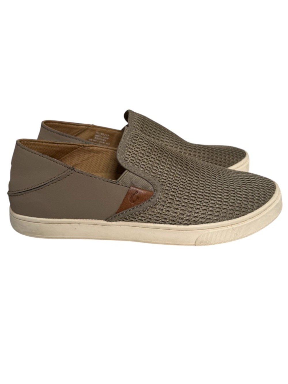 Olukai Women's Slip-On Mesh Casual Sneakers in Taupe